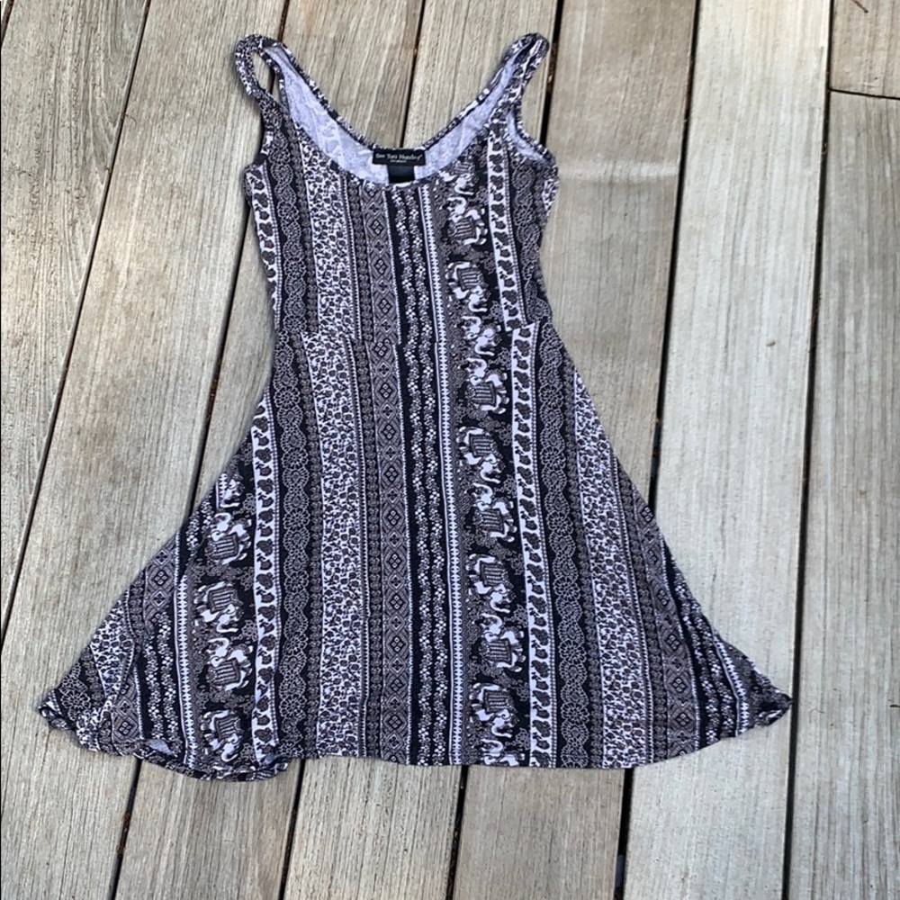 ANIMAL PRINT SKATER DRESS